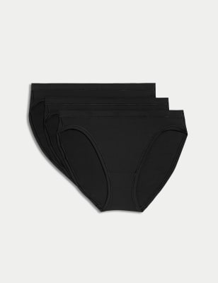 3pk Flexifit™ Modal High Leg Knickers, Body by M&S