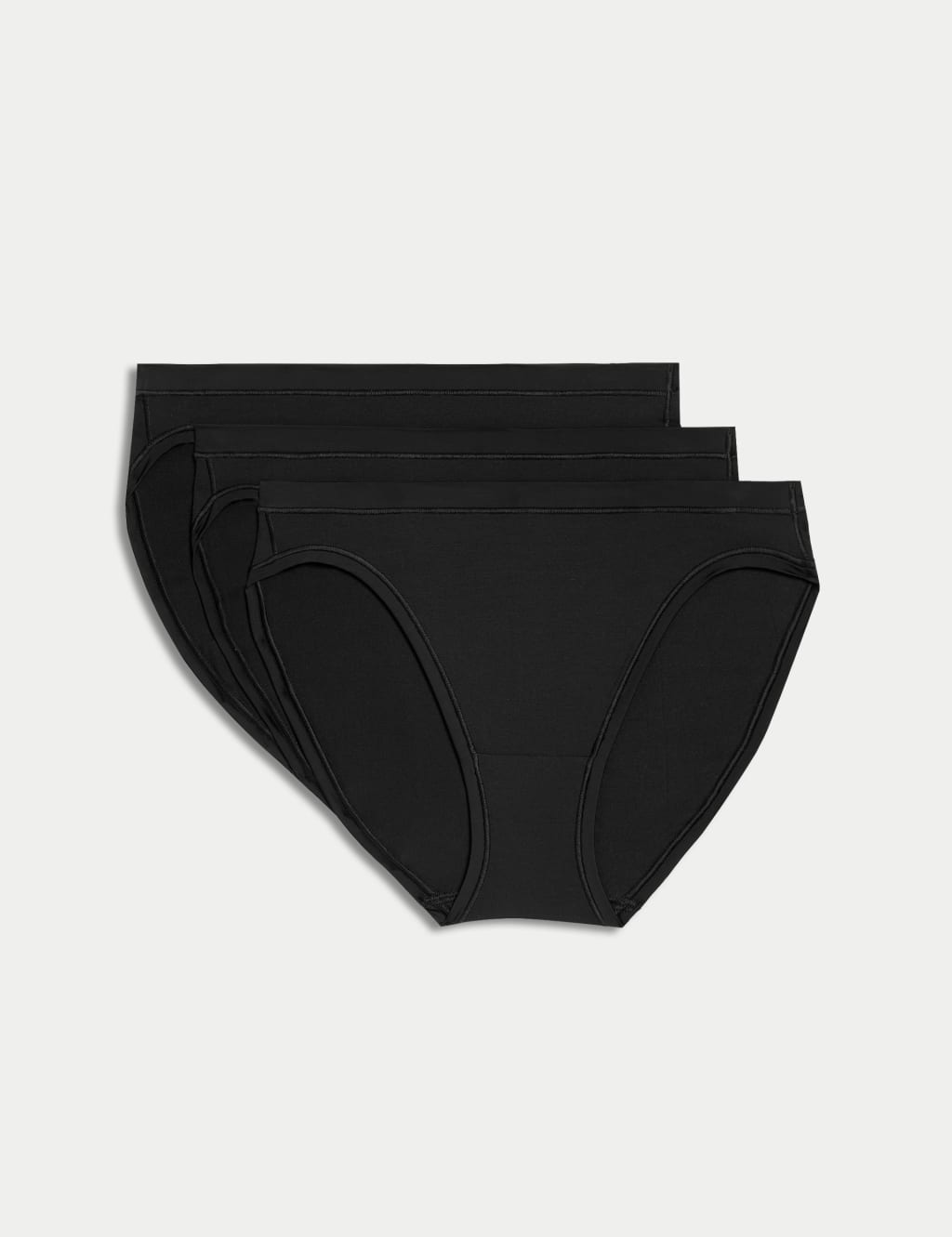 3pk Flexifit™ Modal High Leg Knickers Body by M&S M&S