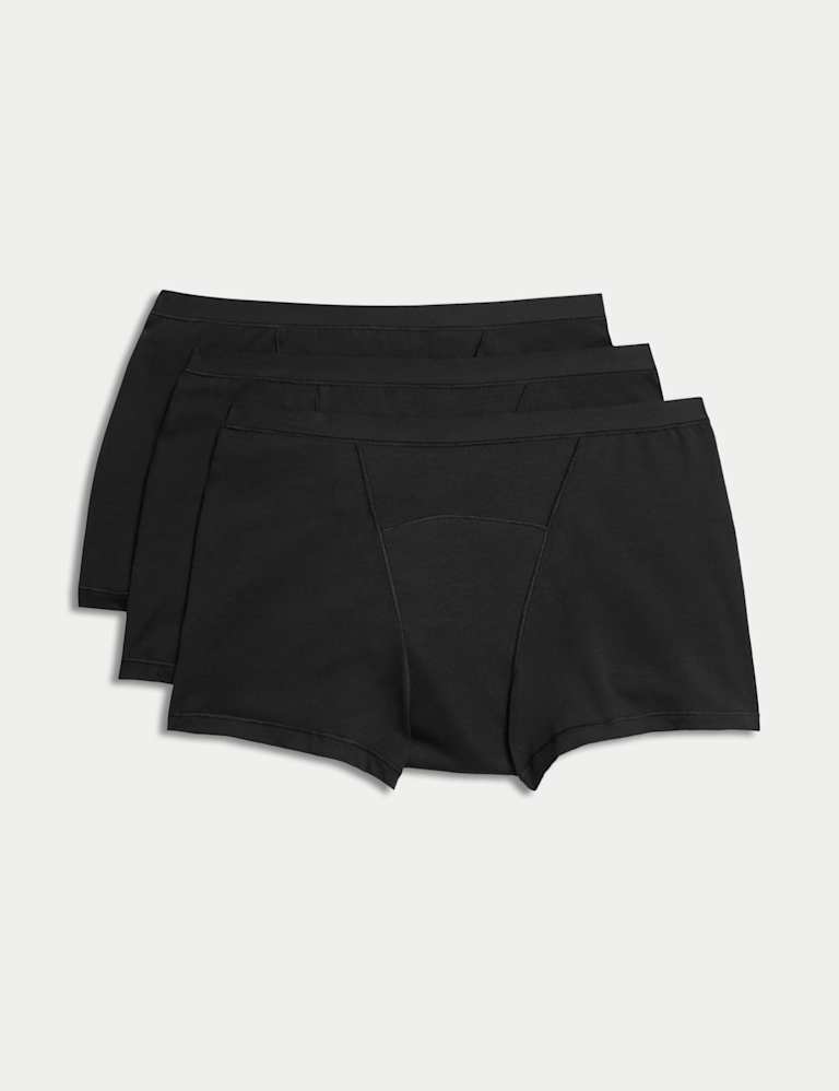 Pack of 2 pairs of organic cotton boyshorts in white