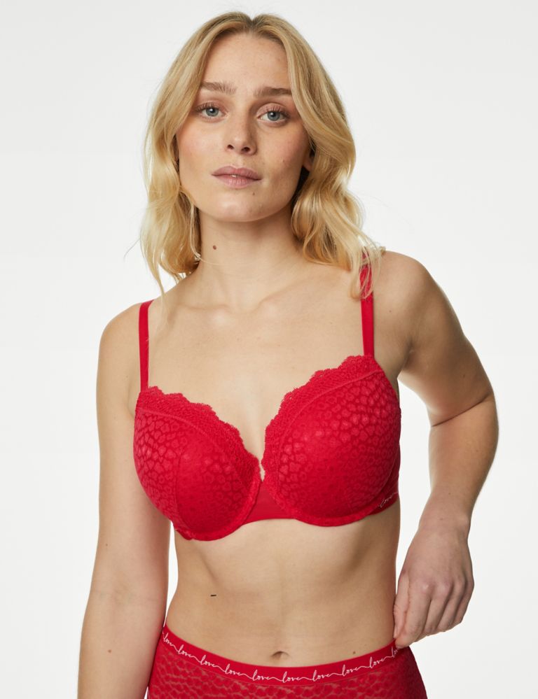 Buy Marks & Spencer Pack Of 3 Lace & Mesh Wired Balcony Bras In Multiple  Colors