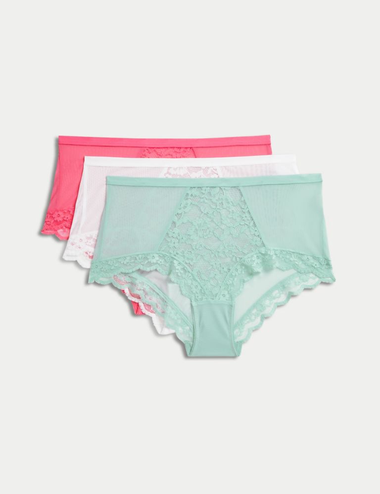 3pk Lace High Rise Short 1 of 6