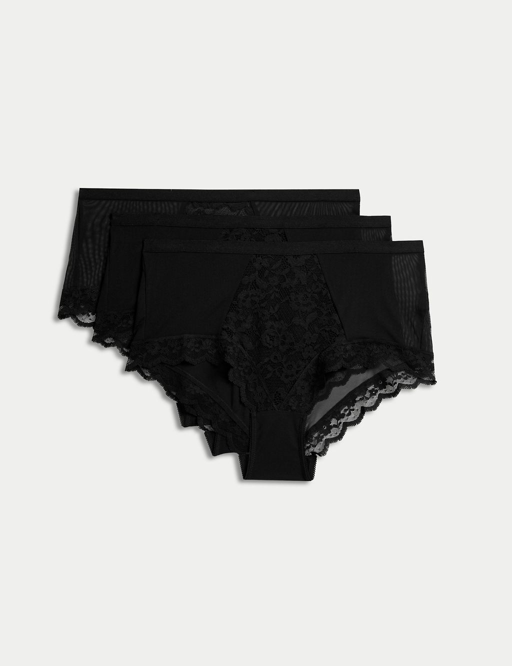 3pk Lace High Rise Short 3 of 6