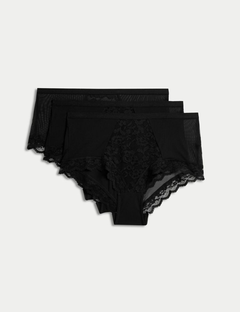 3pk Lace High Rise Short 1 of 6