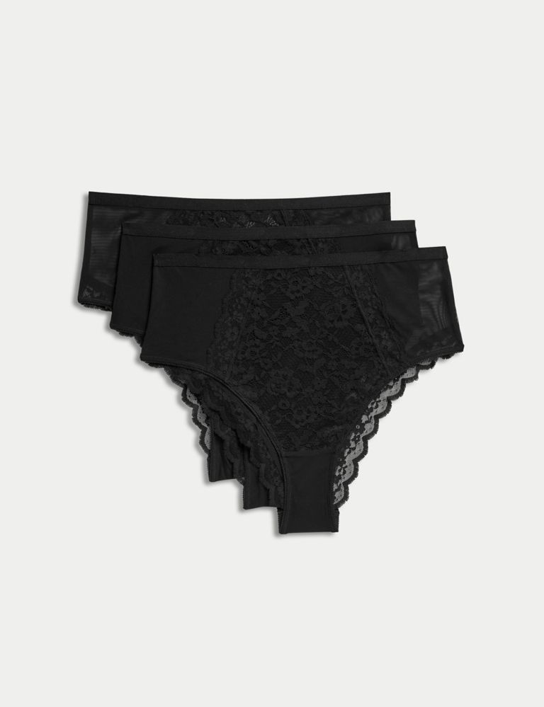 summer Sexy Lace Edge Underwear For Women Love Mesh High Waist