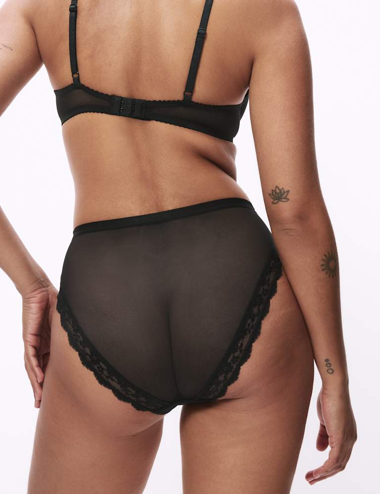 3pk Lace High Waisted High Leg Knickers M S Collection M S