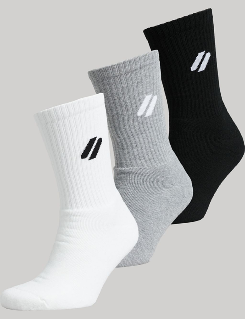 3pk Logo Embroidered Sports Socks 3 of 4