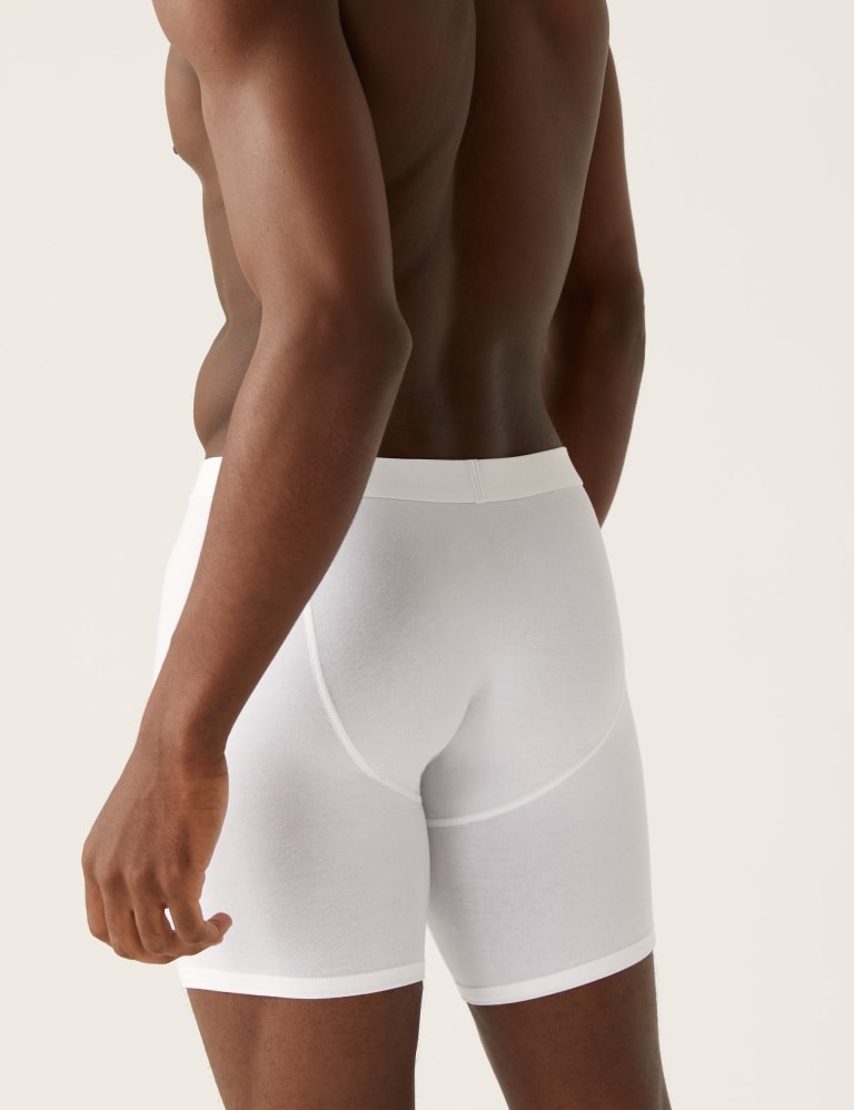 3pk Longer Length Cotton Cool Fresh Trunks
