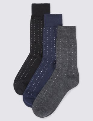 3pk Merino Wool Blend Socks Image 1 of 1