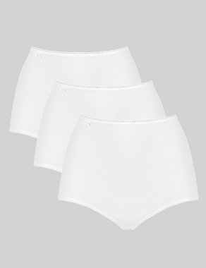 3pk Microfibre High Waisted Full Briefs Image 2 of 4