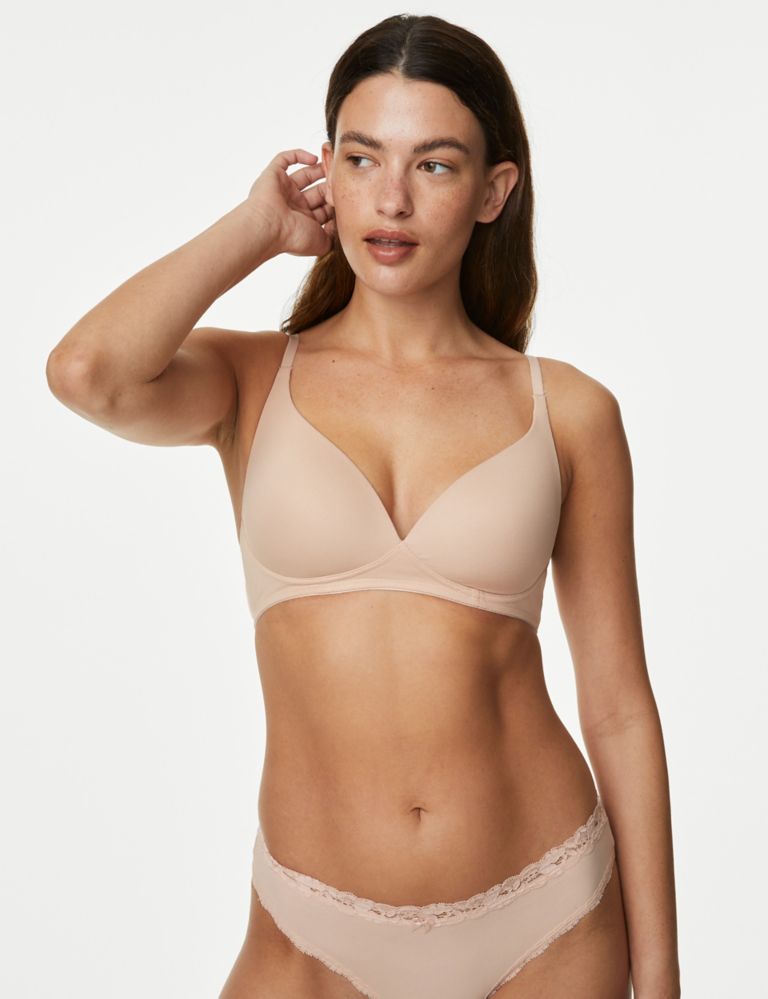 Cool Comfort™ Cotton Rich Non-Padded Full Cup Bra B-E, M&S Collection