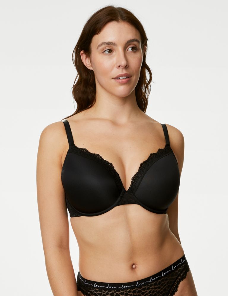3pk Cotton Wired Push-Up Bras A-E, M&S Collection