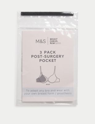 3pk Post Surgery Pockets (Right), M&S Collection
