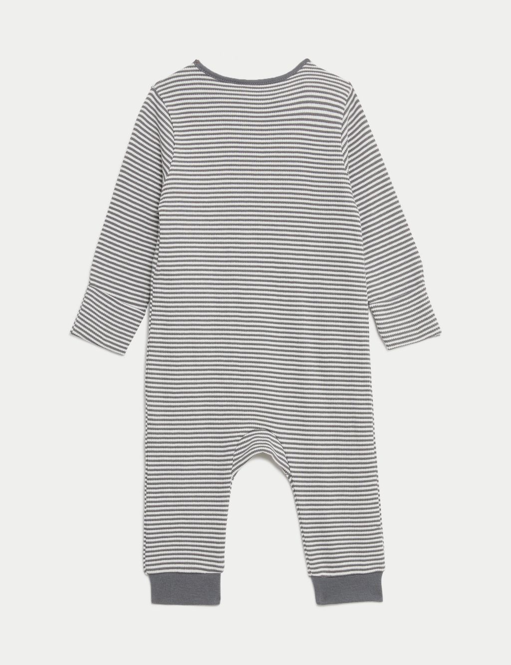3pk Pure Cotton Bear & Striped Sleepsuits (6½lbs-3 Yrs) 2 of 4