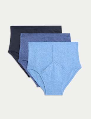 MARKS & SPENCER M&S 3pk Pure Cotton Assorted Pattern Briefs 2024, Buy MARKS  & SPENCER Online