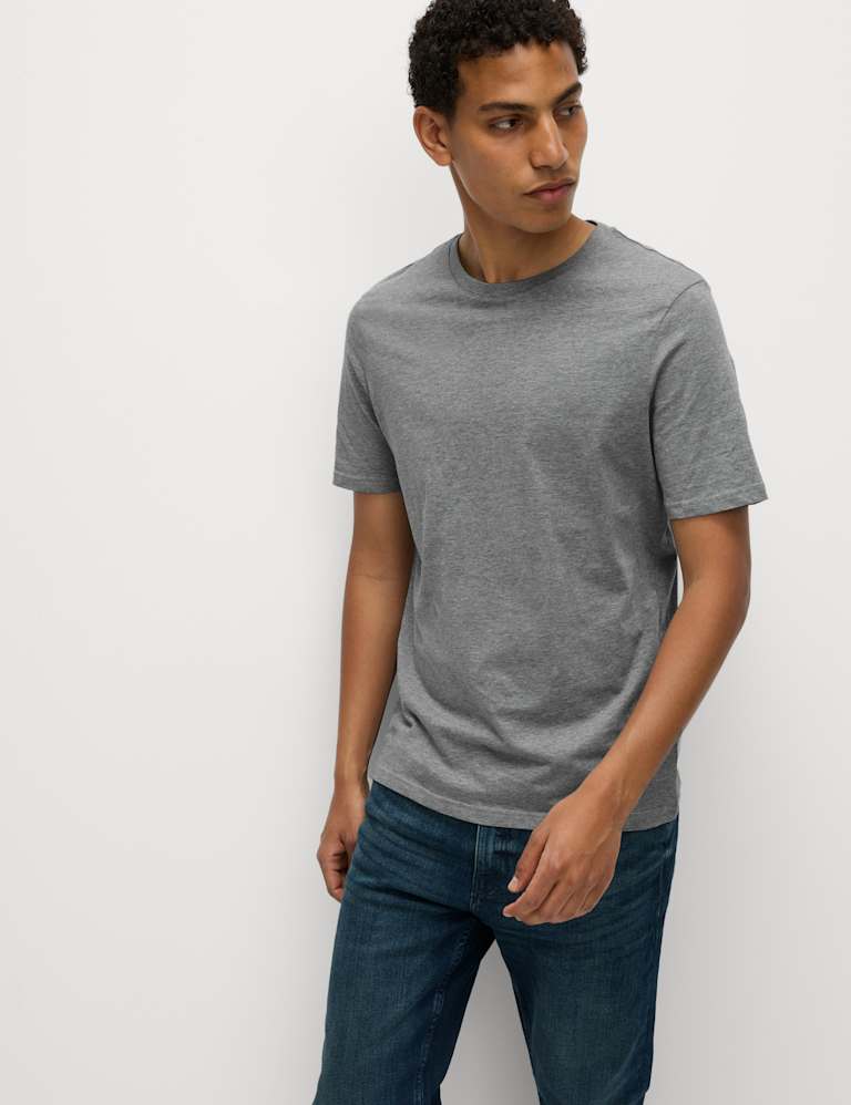 3pk Pure Cotton Crew Neck T Shirts M S Collection M S