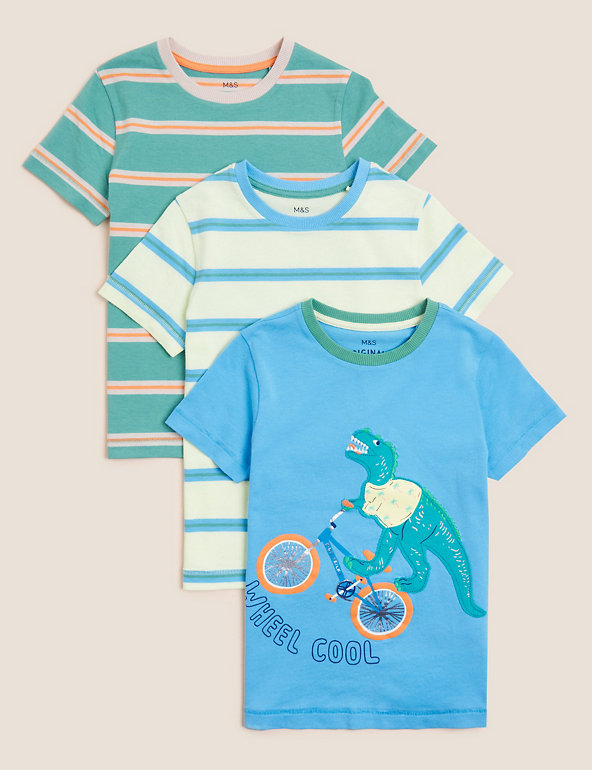 Never Forget Dinosaur Kids Cotton T-Shirt Basic Soft Short Sleeve Tee Tops for Baby Boys Girls