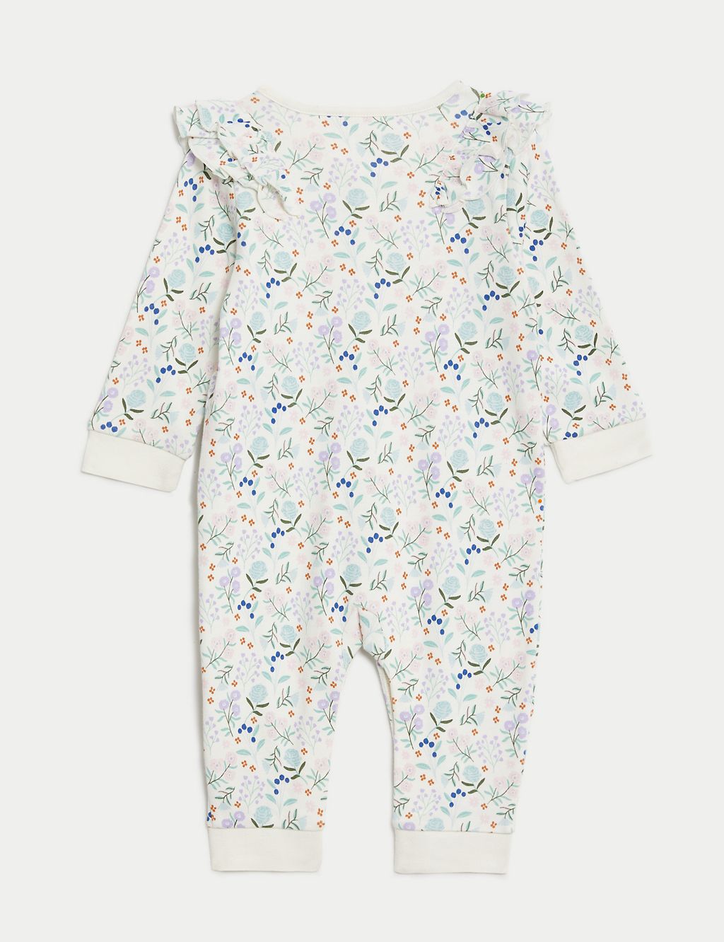 3pk Pure Cotton Floral Sleepsuits (6½lbs - 3 Yrs) 2 of 5