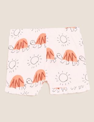 3pk Pure Cotton Patterned Shorts (0-3 Yrs) Image 2 of 6