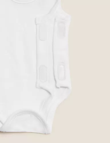 3pk Pure Cotton Premature Bodysuits (3lbs-4lbs) 8 of 8