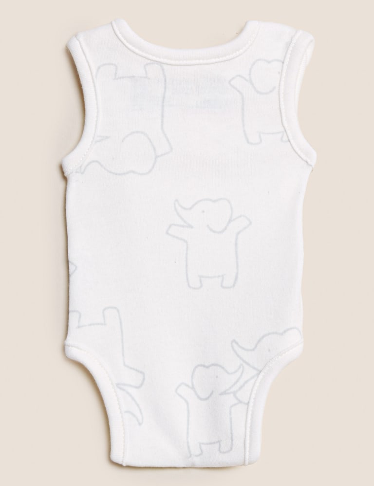 3pk Pure Cotton Premature Bodysuits (3lbs-4lbs) 5 of 8