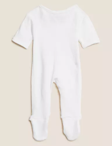 3pk Pure Cotton Premature Sleepsuits (3lbs-4lbs) 6 of 9