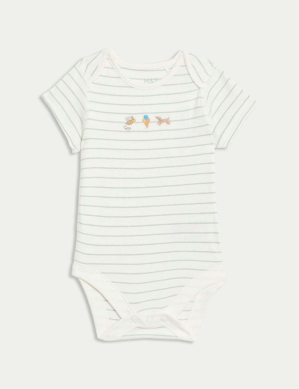 3pk Pure Cotton Printed Bodysuits (6½lbs-3 Yrs) 1 of 4