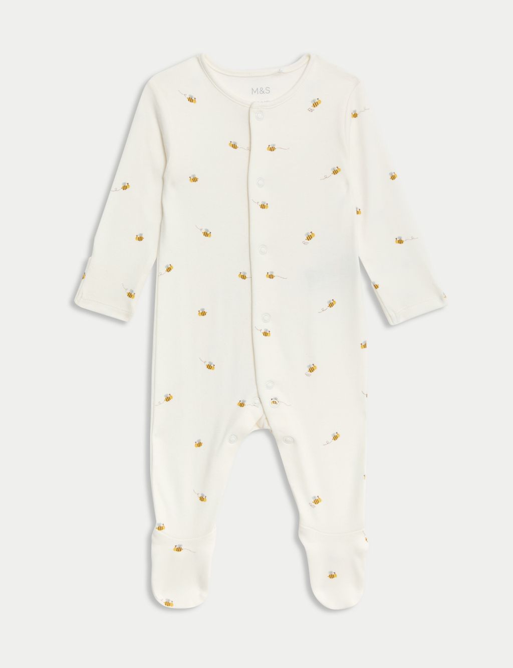 3pk Pure Cotton Printed Sleepsuits (0-36 Months) 1 of 4