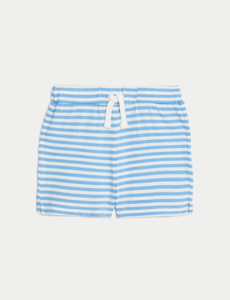 3pk Pure Cotton Shorts (0-3 Yrs) 2 of 4