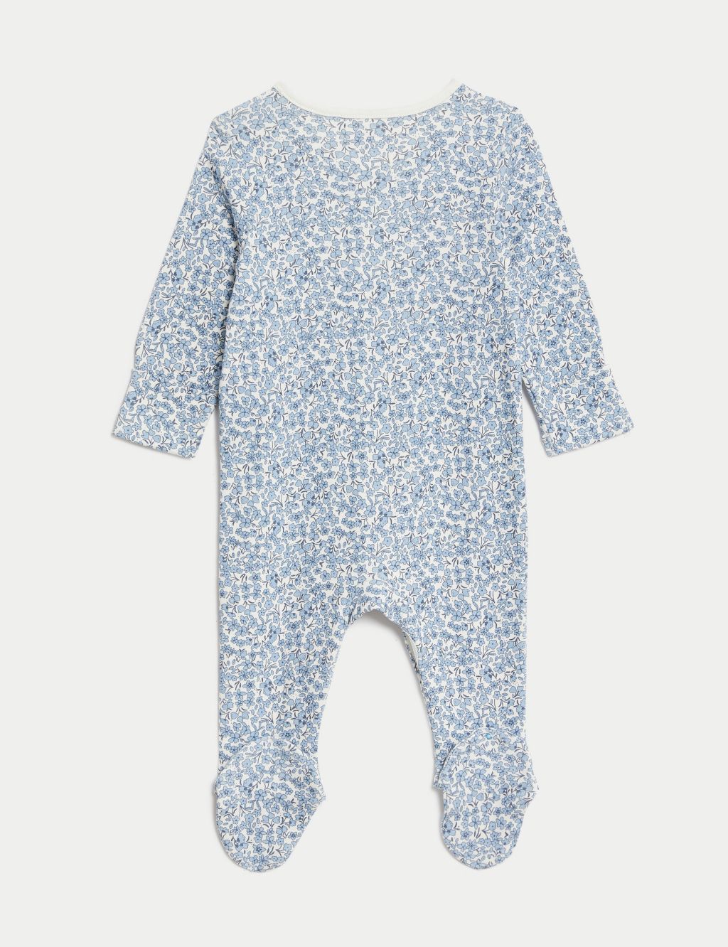 3pk Pure Cotton Sleepsuits (0-3 Yrs) 2 of 5