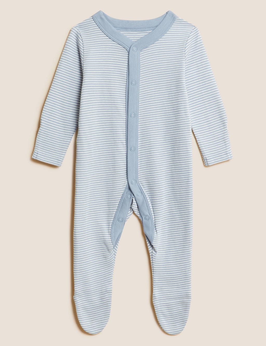 3pk Pure Cotton Sleepsuits (5lbs-3 Yrs) 7 of 8