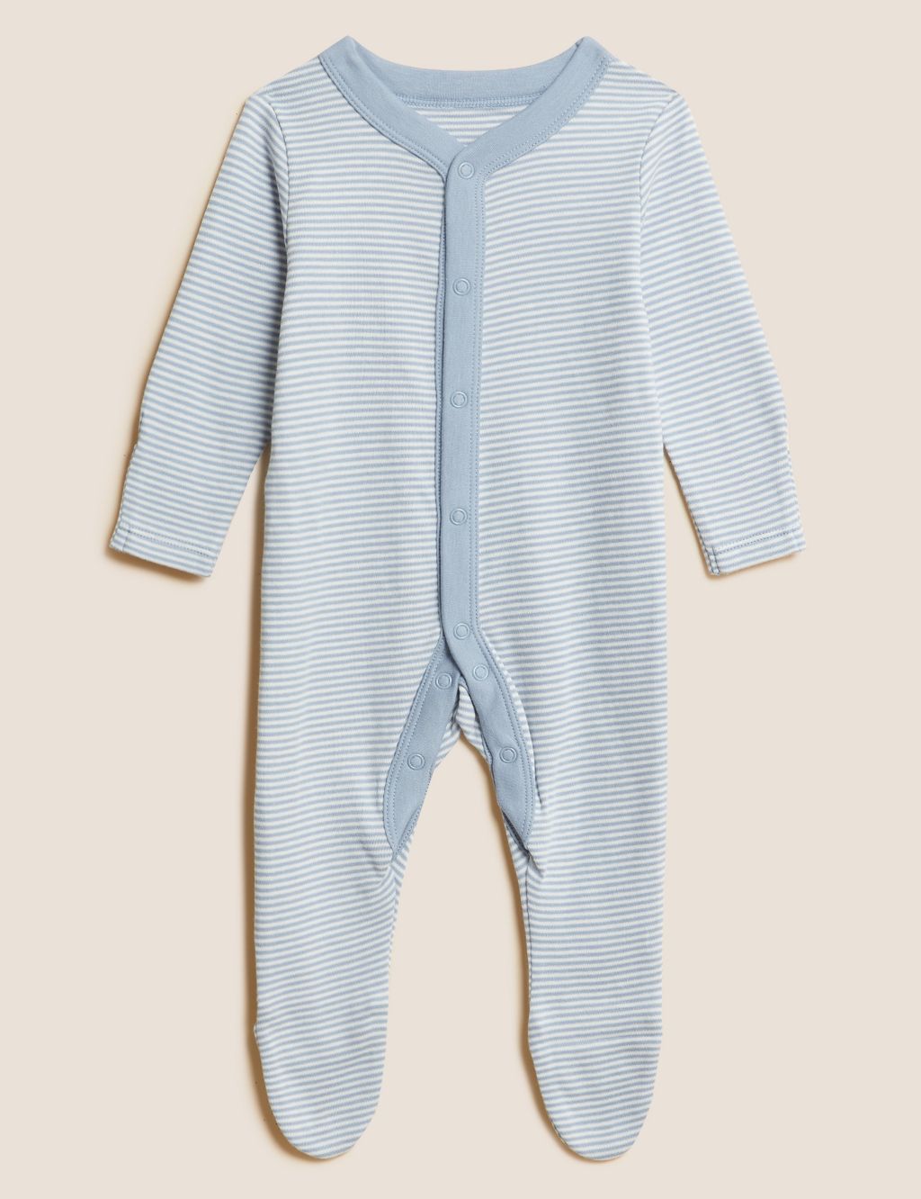 3pk Pure Cotton Sleepsuits (5lbs-3 Yrs) 7 of 8