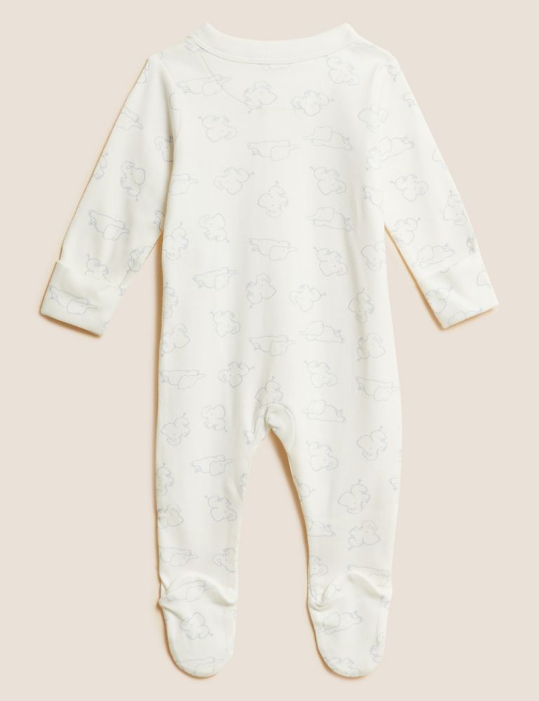 3pk Pure Cotton Sleepsuits (5lbs-3 Yrs) 5 of 8