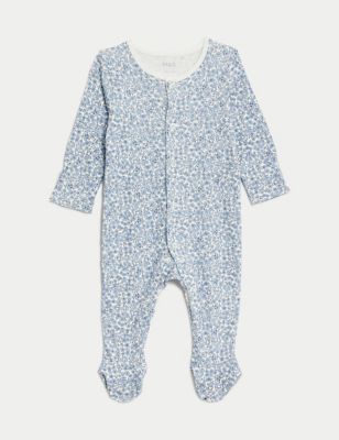 3pk Pure Cotton Sleepsuits (6½lbs - 3 Yrs) Image 2 of 5