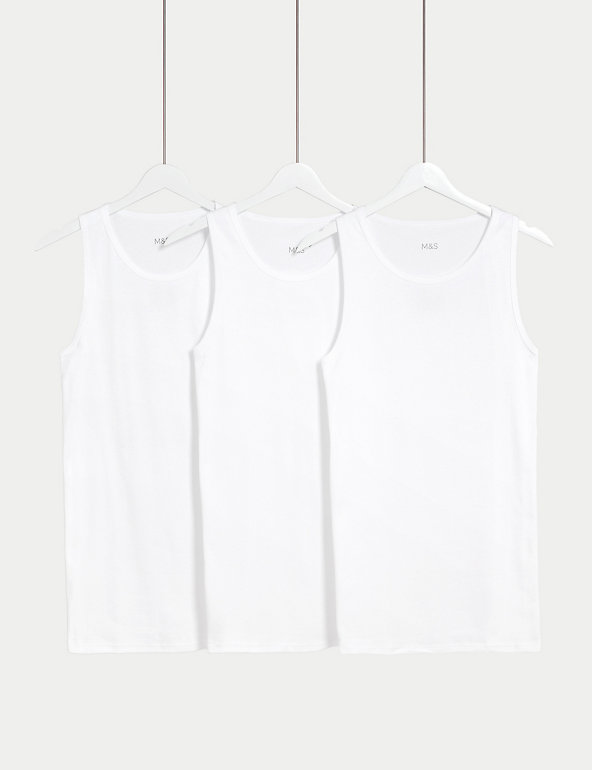 Mens Mesh Vests Net White Cotton Sleeveless Pack of 3 Airtex S M L XL Round UK 