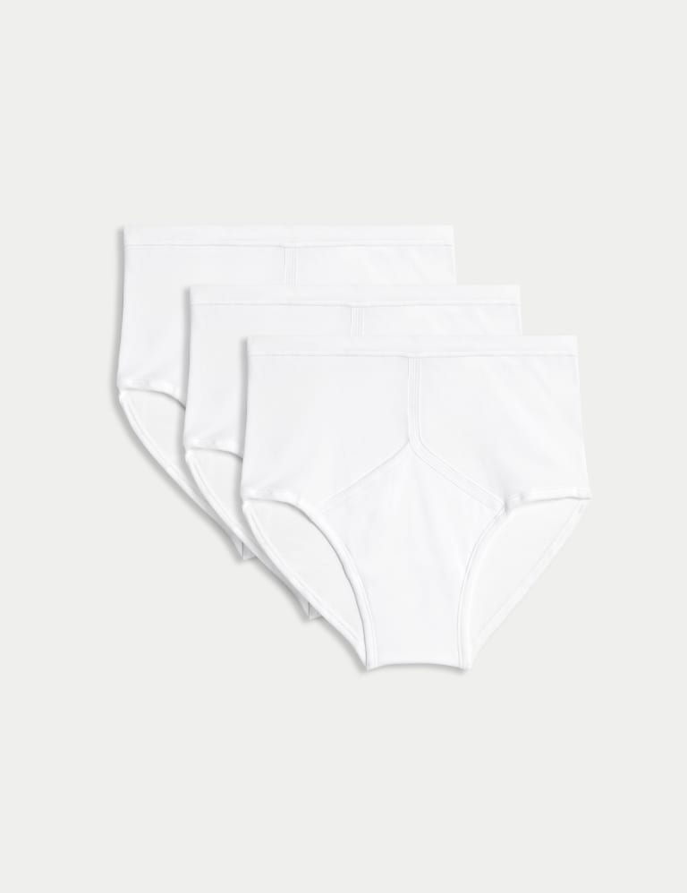 5 PACK Curve White & Grey Plain Cotton High Waisted Full Briefs