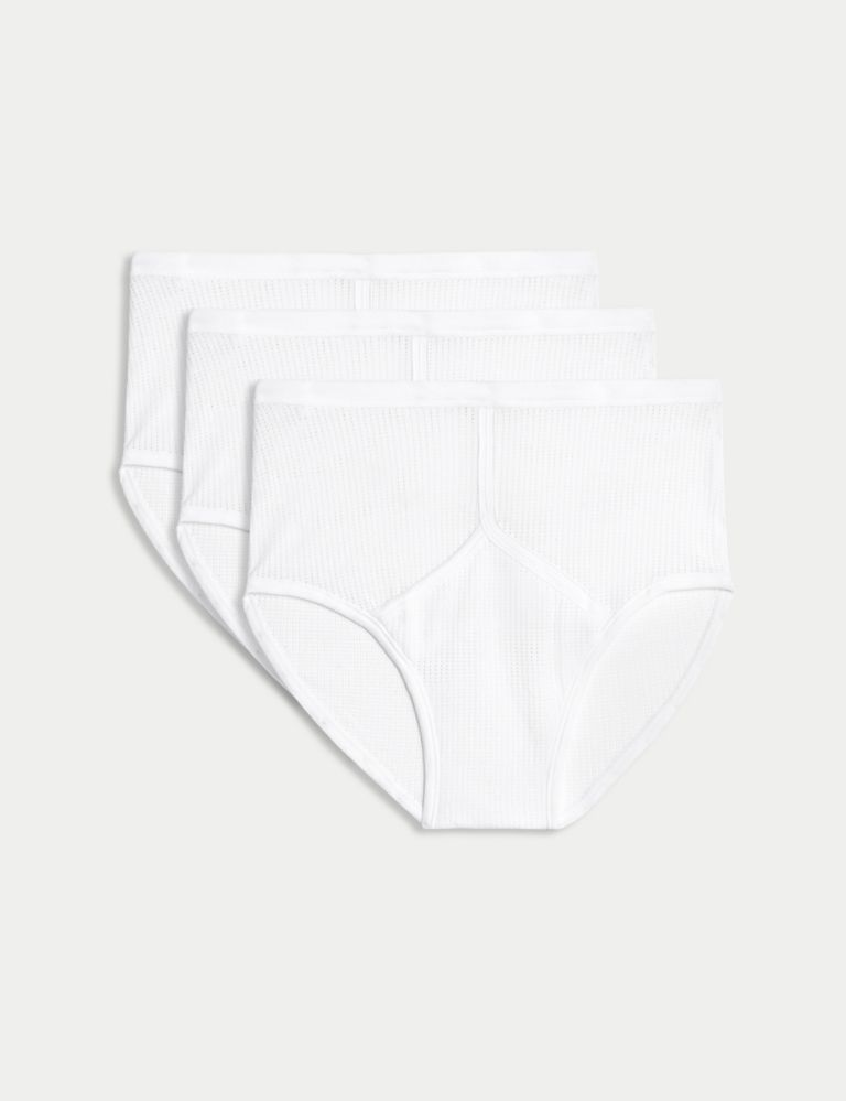 3pk Pure Cotton StayNew™ Briefs 1 of 3
