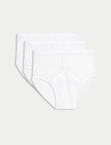 3pk Pure Cotton StayNew™ Briefs | M&S Collection | M&S