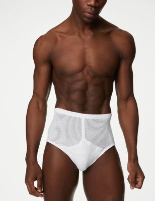 3pk Pure Cotton StayNew™ Mesh Briefs Image 2 of 3