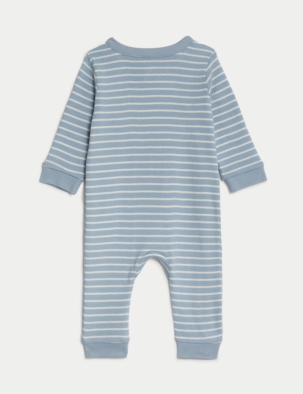 3pk Pure Cotton Striped Sleepsuits (6½lbs-3 Yrs) 2 of 4