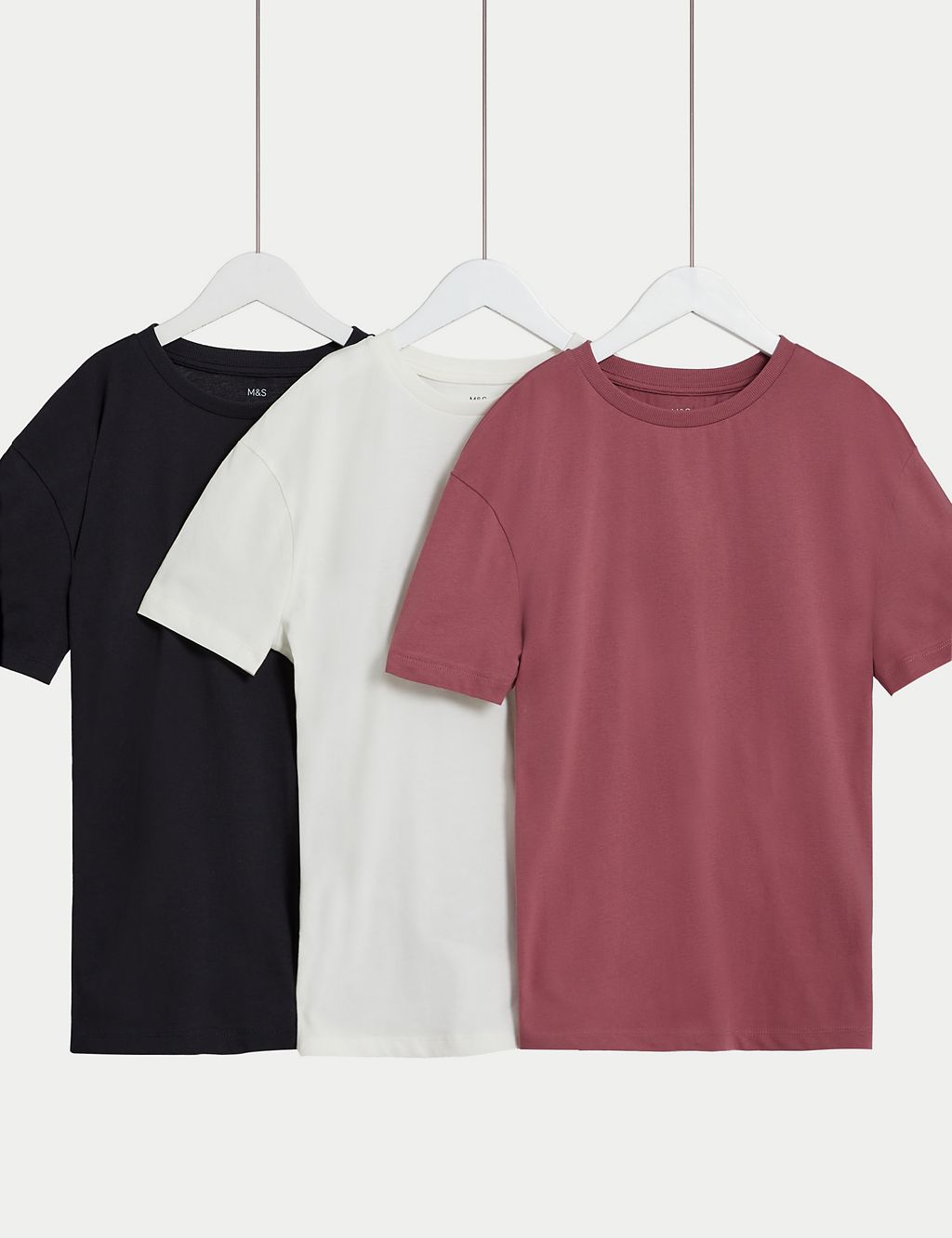 3pk Pure Cotton T-Shirts (6-16 Yrs) 1 of 1
