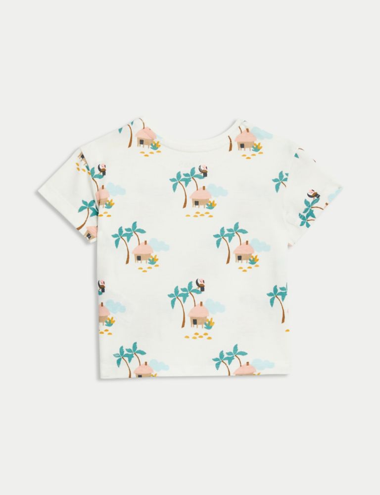 3pk Pure Cotton Tropical Print T-Shirts (0-3 Yrs) 3 of 4