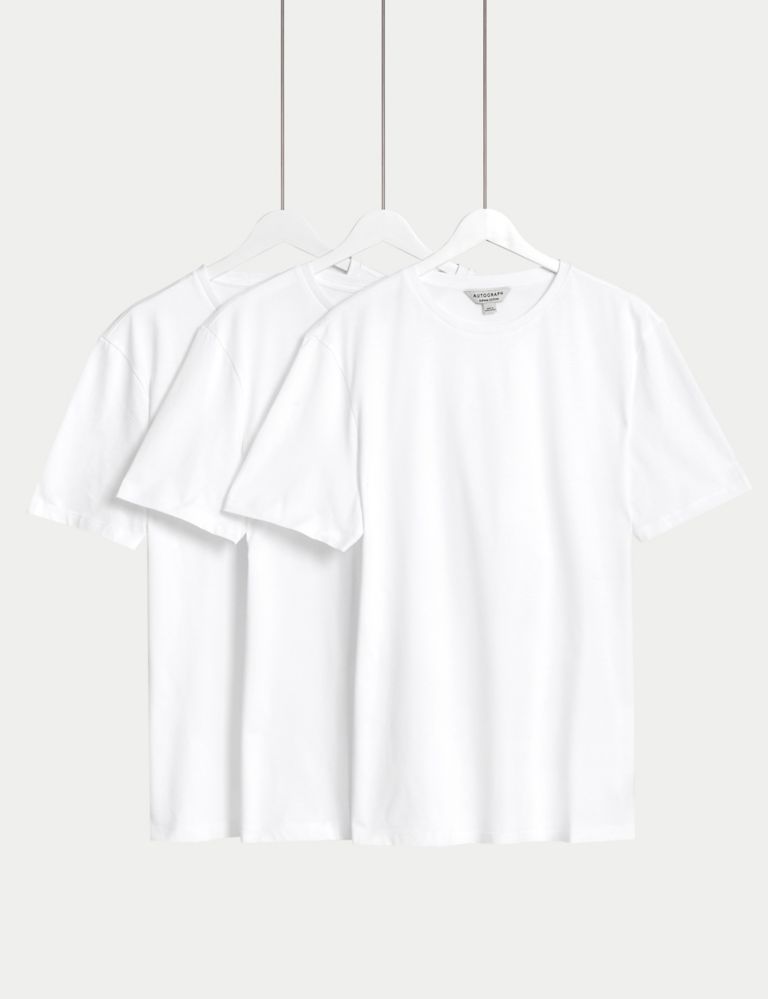 3pk Pure Supima® Cotton T-Shirts 1 of 5