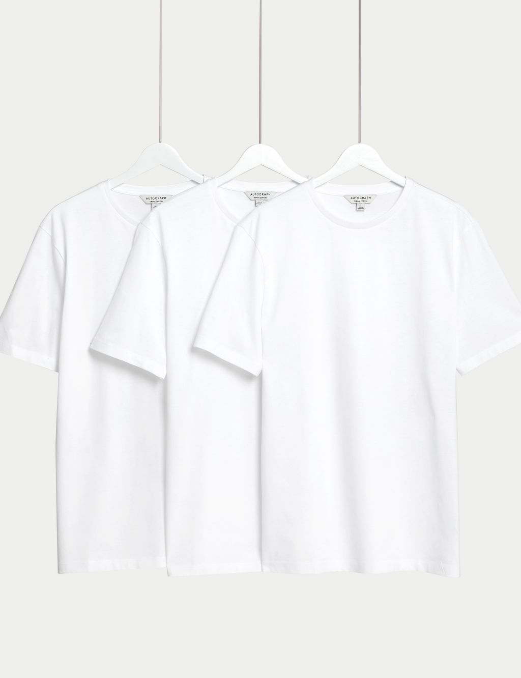 3pk Pure Supima® Cotton T-Shirts 2 of 2