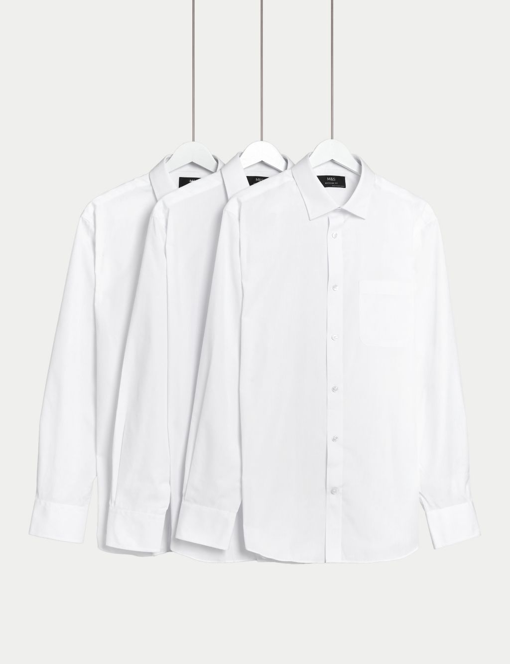 3pk Regular Fit Easy Iron Long Sleeve Shirts 3 of 4