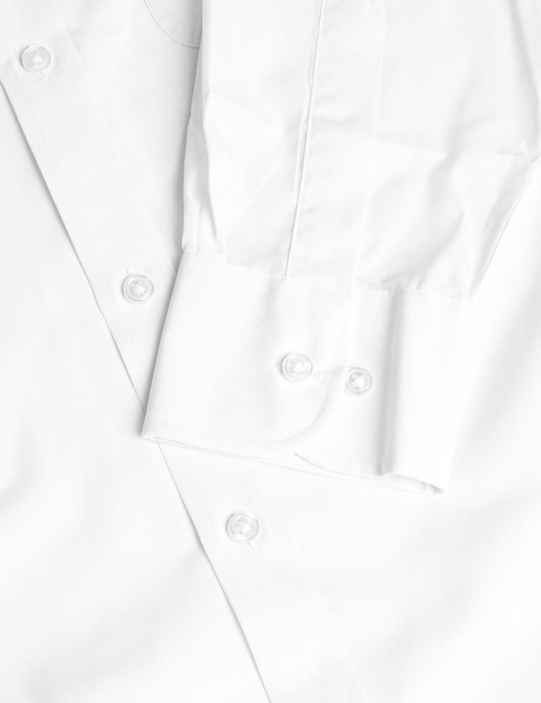 Buy Women White Textured 3/4th Sleeves Formal Shirt Online