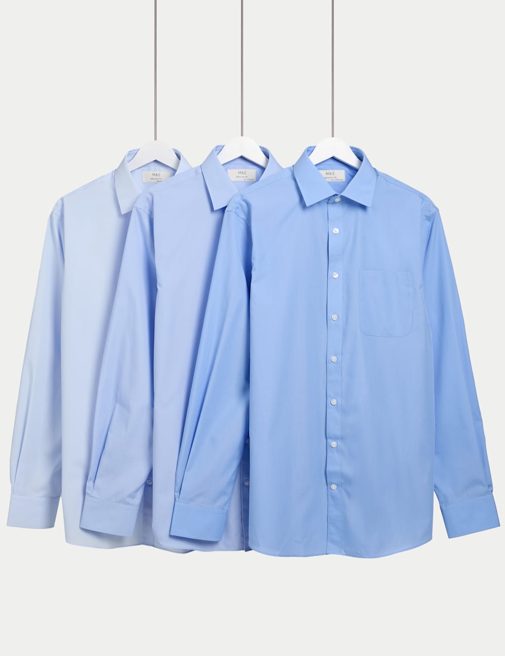 3pk Regular Fit Easy Iron Long Sleeve Shirts 3 of 6