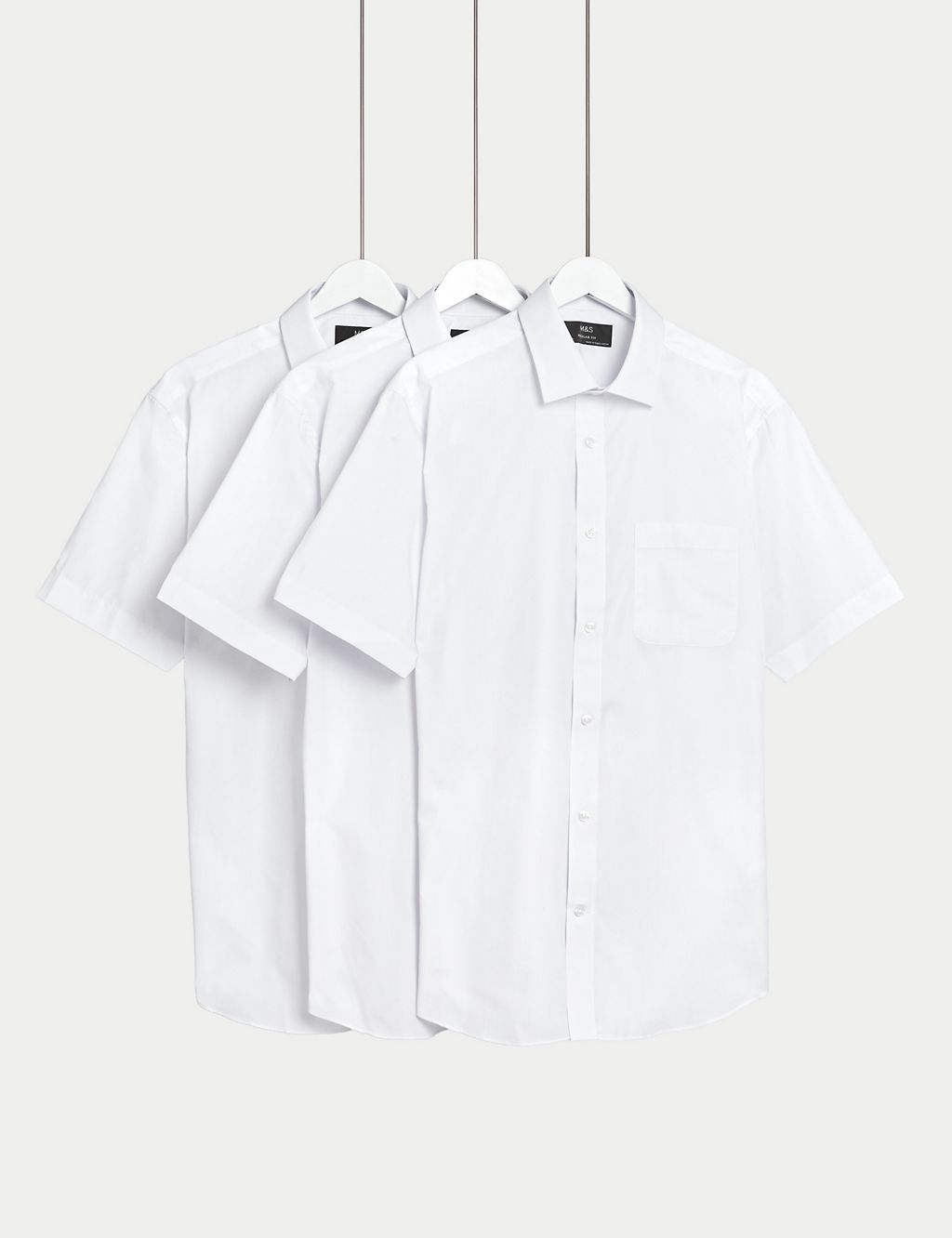 3pk Regular Fit Easy Iron Short Sleeve Shirts 3 of 3