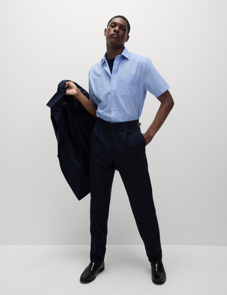 M&s mens short cheap sleeve casual shirts