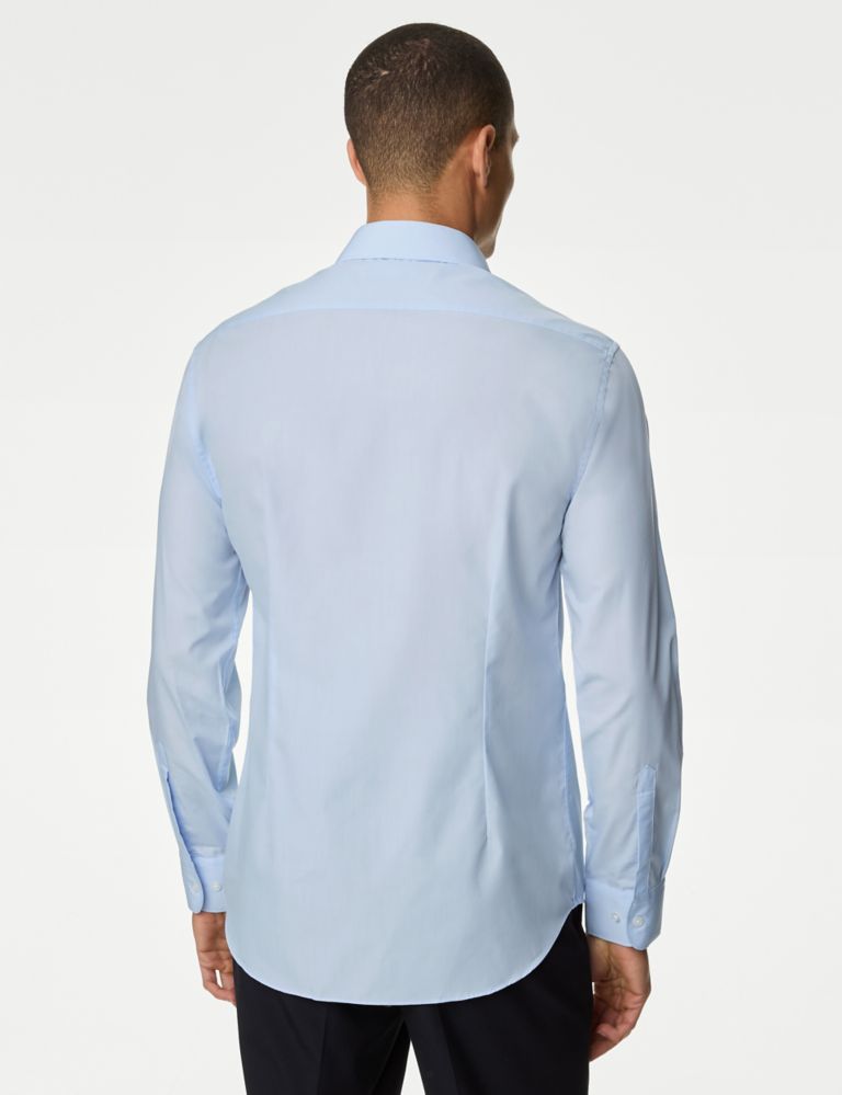 3pk Slim Fit Easy Iron Long Sleeve Shirts | M&S Collection | M&S