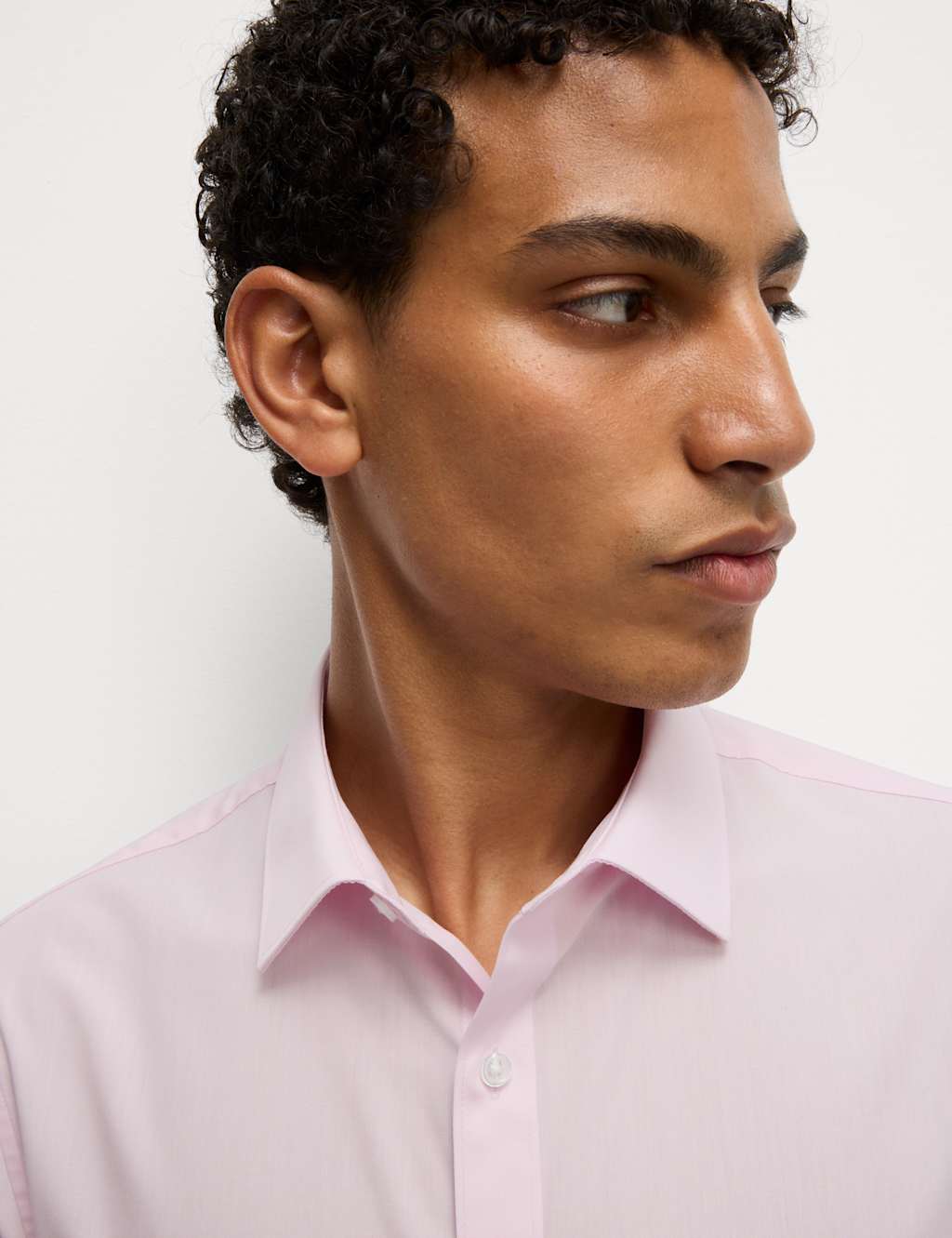 3pk Slim Fit Easy Iron Long Sleeve Shirts M&S Collection M&S